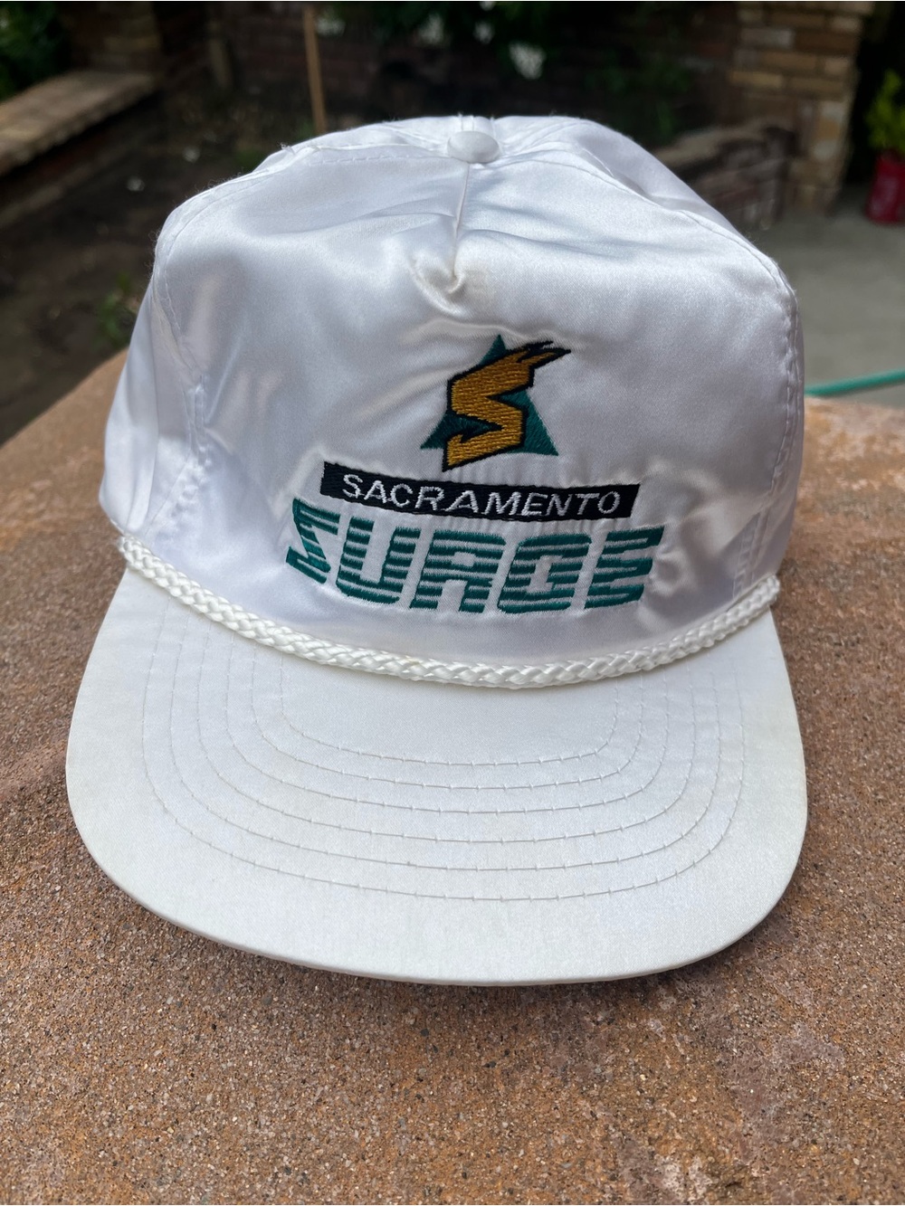 Vintage 90s Sacramento Surge Satin Hat